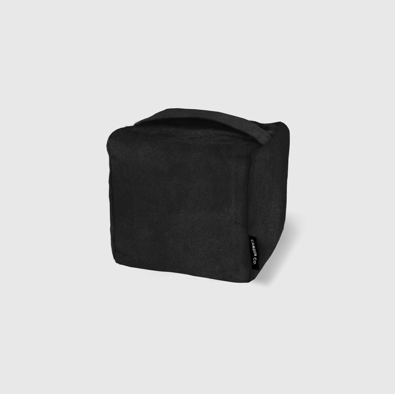 Door Stop - Black Vegan Leather