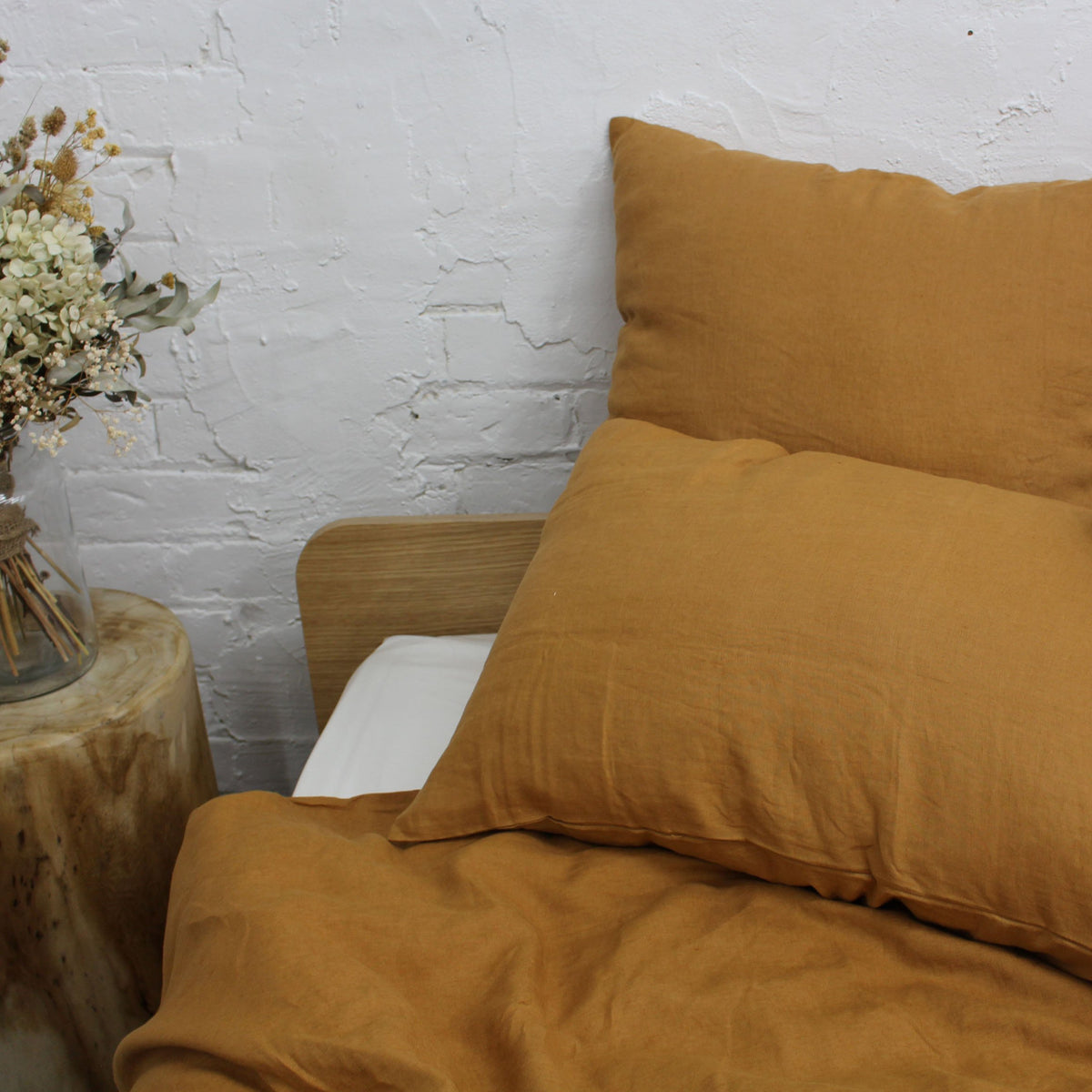 Pillow Case - Euro - Terracotta Linen (Set of 2)