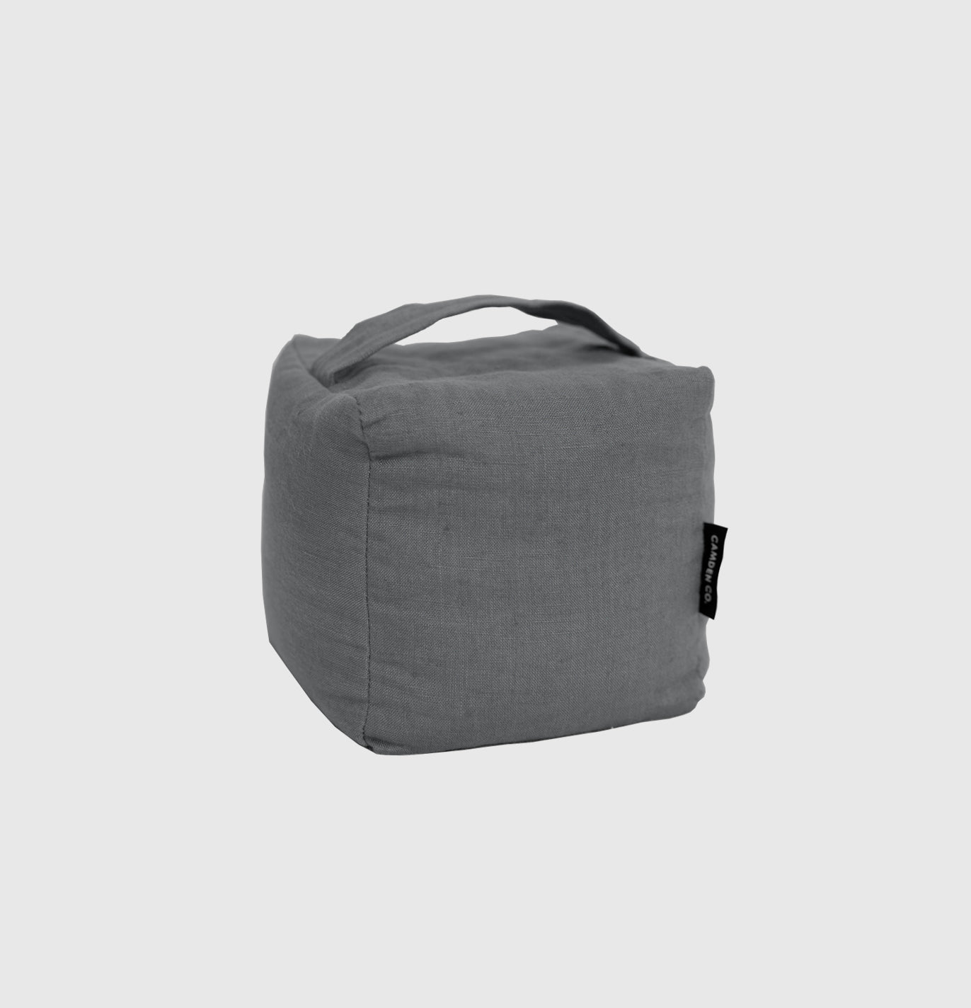 Door Stop - Charcoal Linen