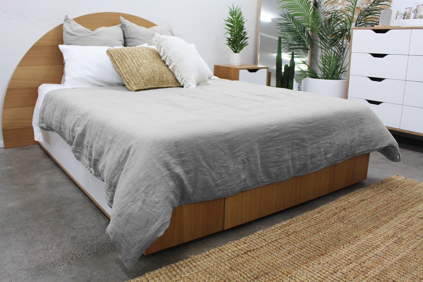 Duvet Cover - Dove Grey Linen