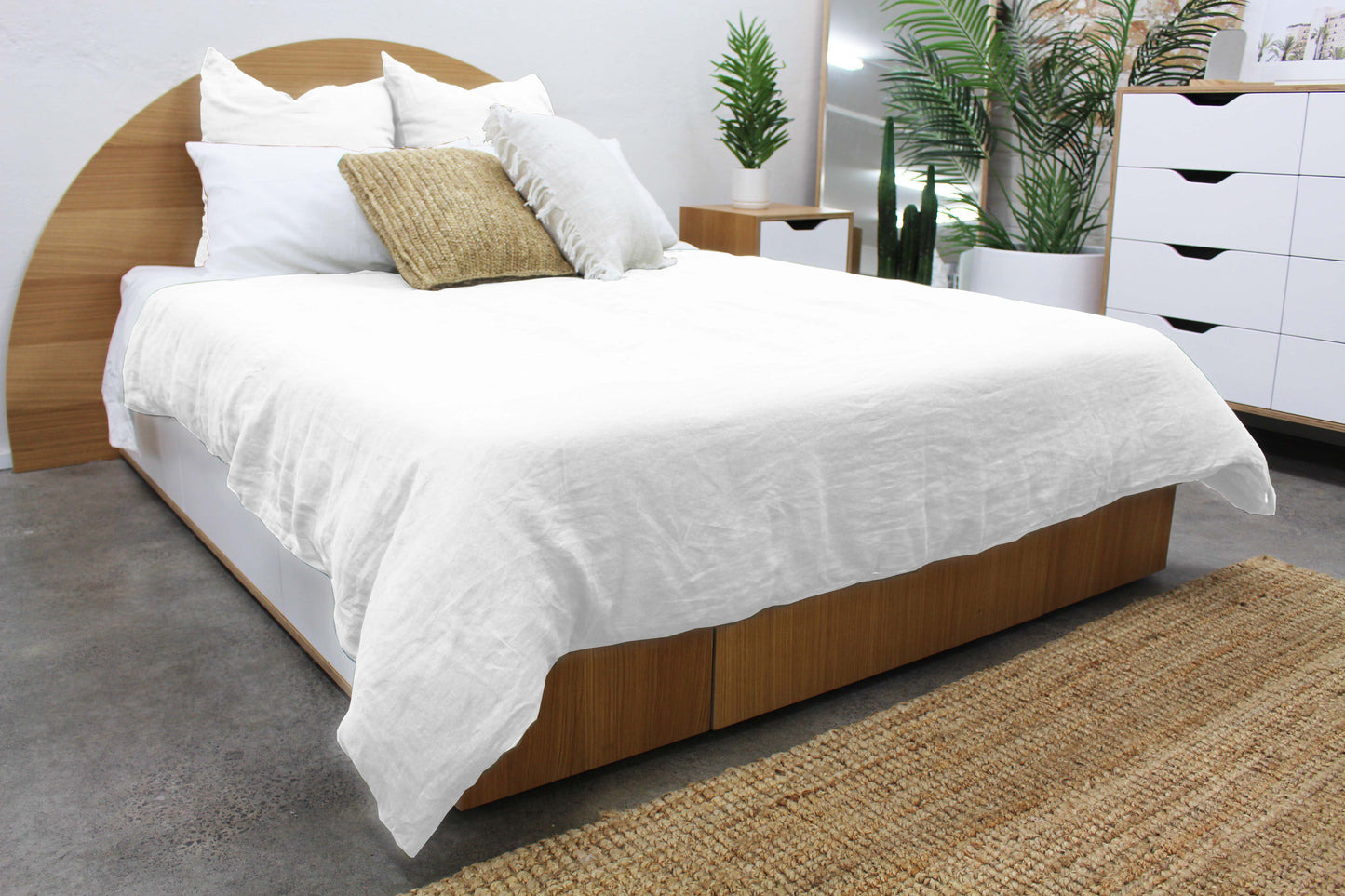Duvet Cover - French White Linen