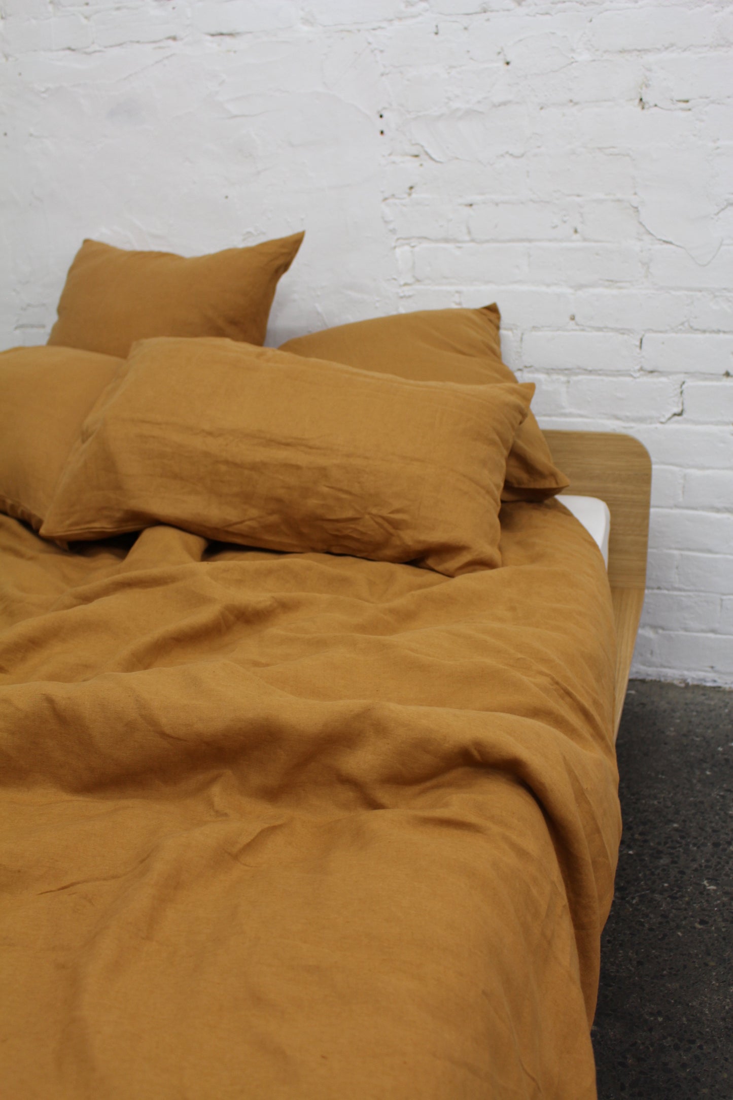 Flat Sheet - Terracotta Linen
