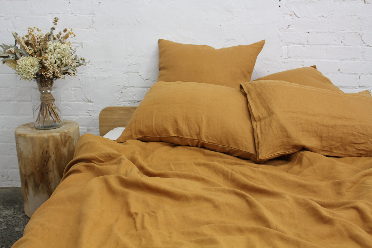 Fitted Sheet - Terracotta Linen