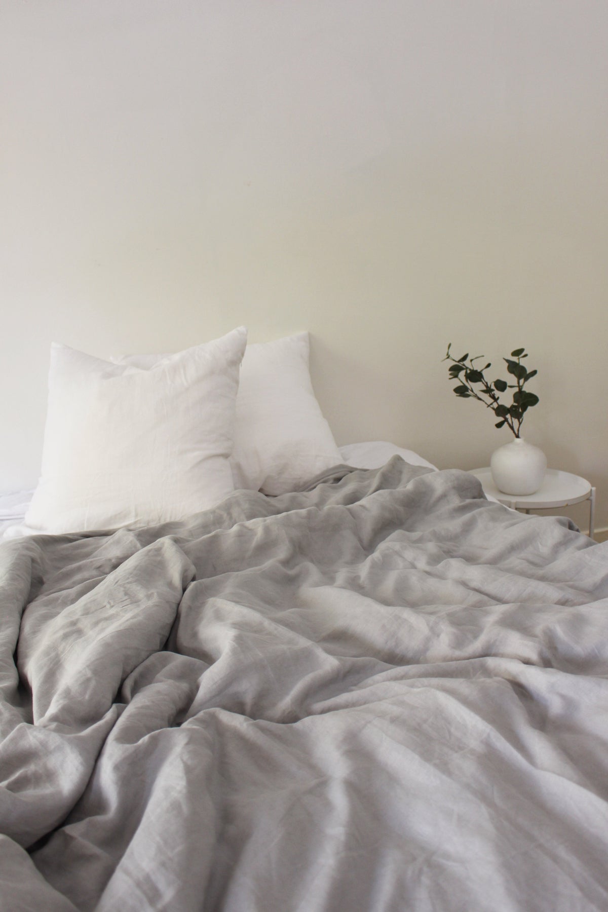 Fitted Sheet - Dove Grey Linen