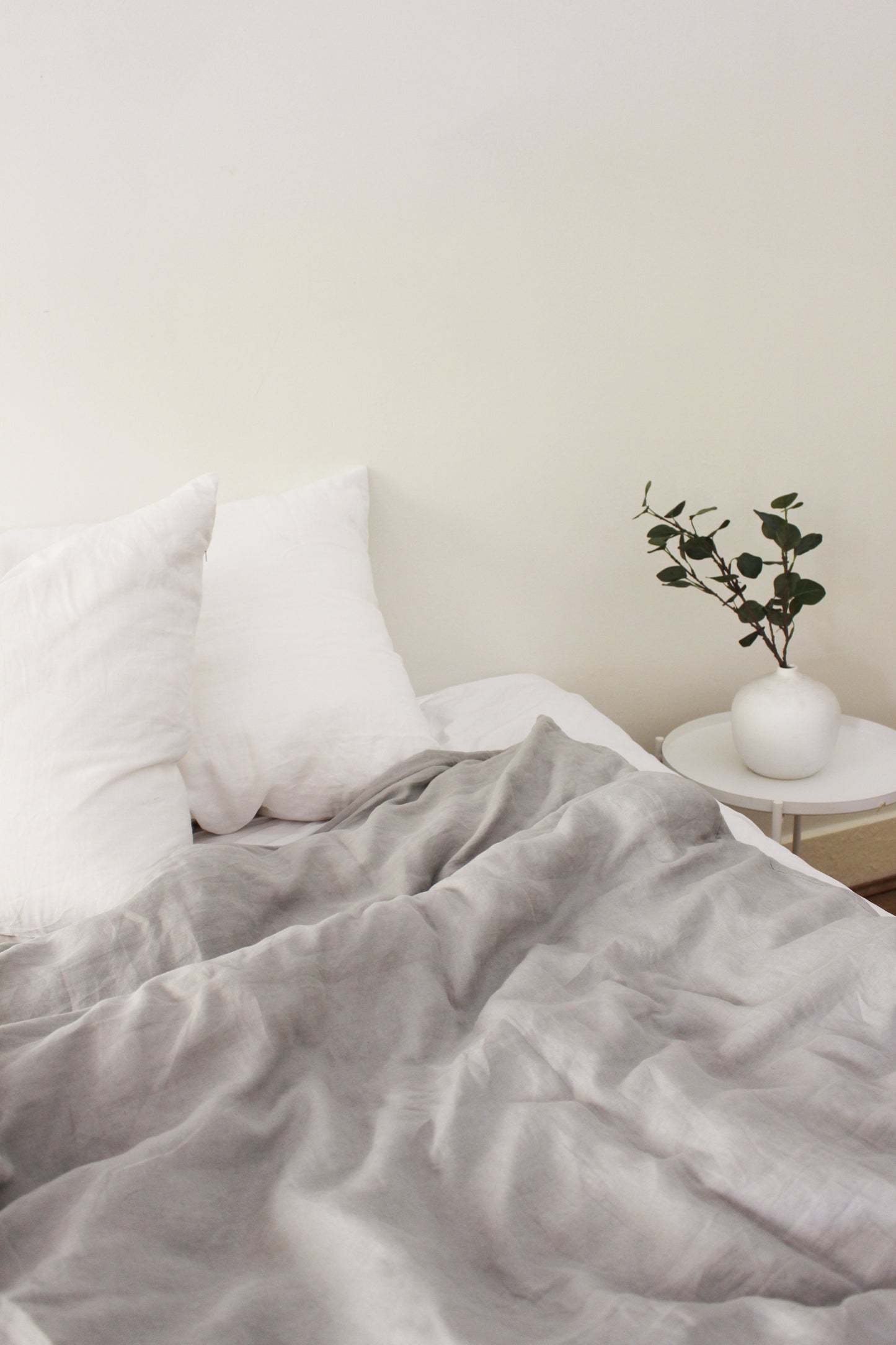 Flat Sheet - Dove Grey Linen
