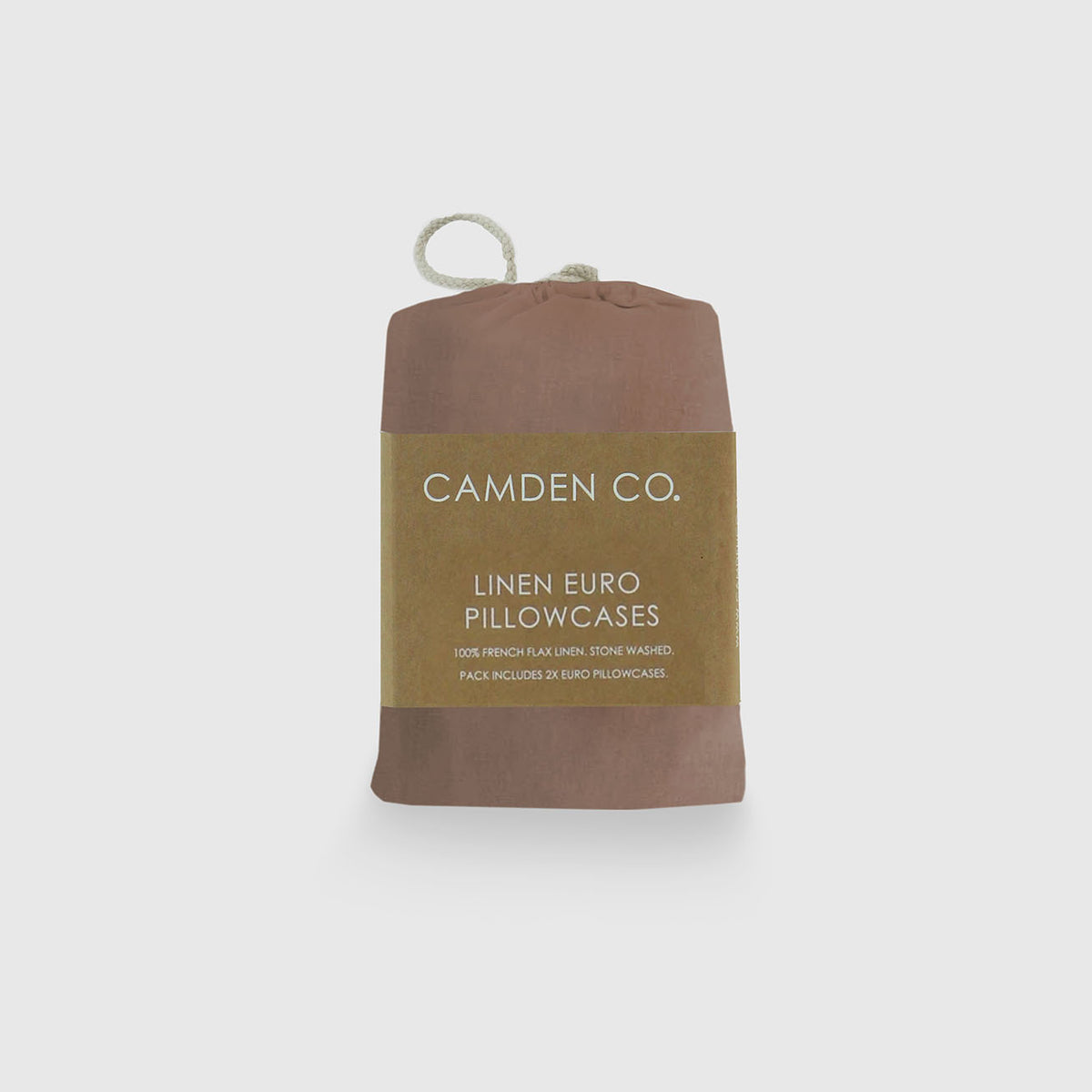 Pillow Case - Euro - Mocha Linen (Set of 2)