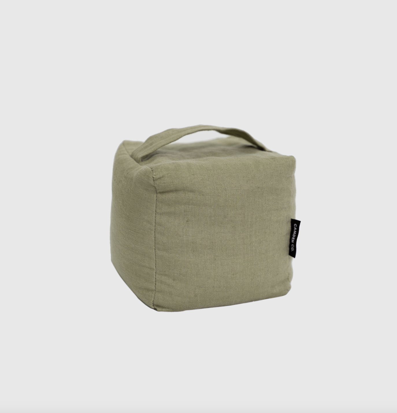 Door Stop - Green Moss Linen