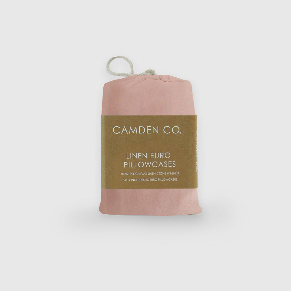 Pillow Case - Euro - Blush Linen (Set of 2)