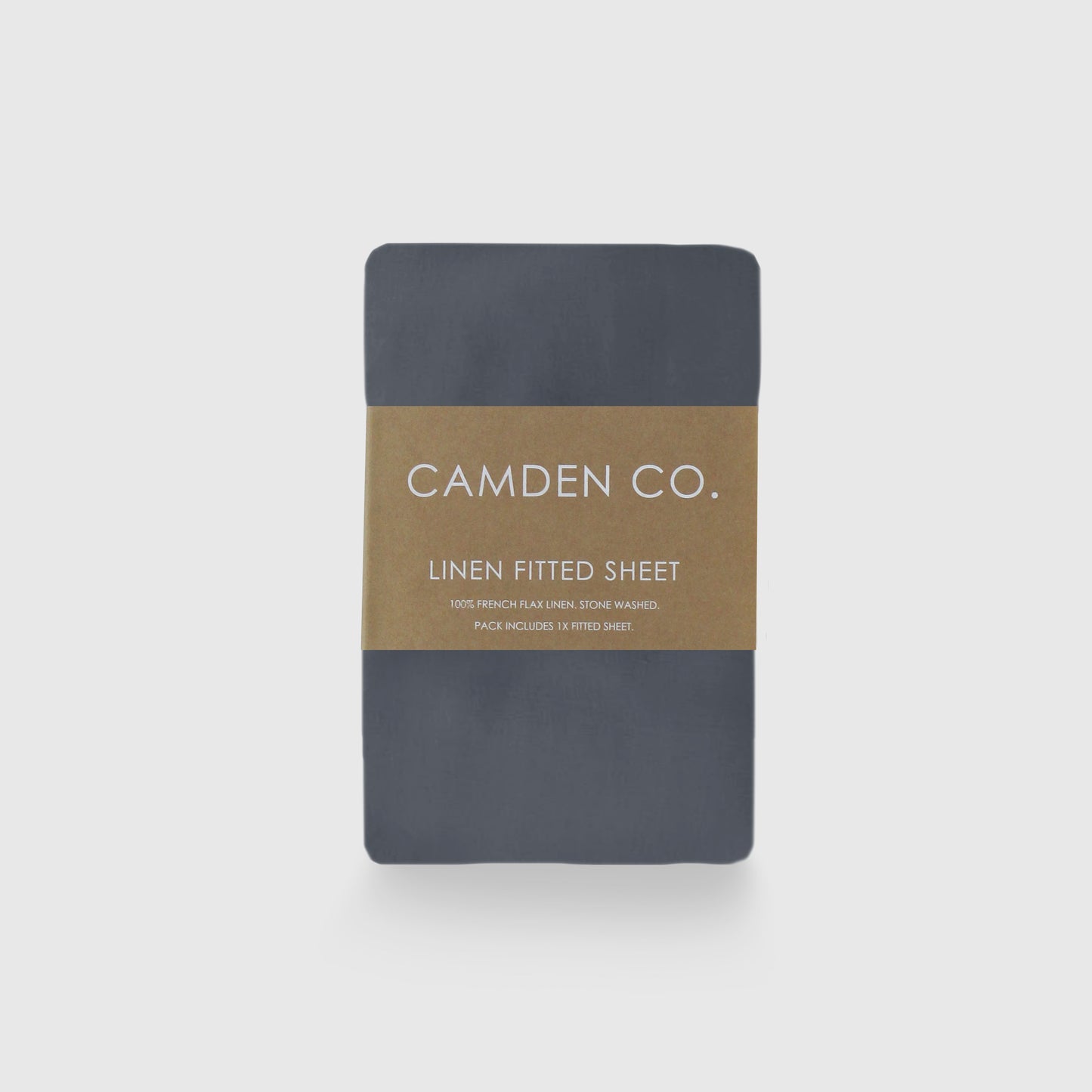 Fitted Sheet - Charcoal Linen