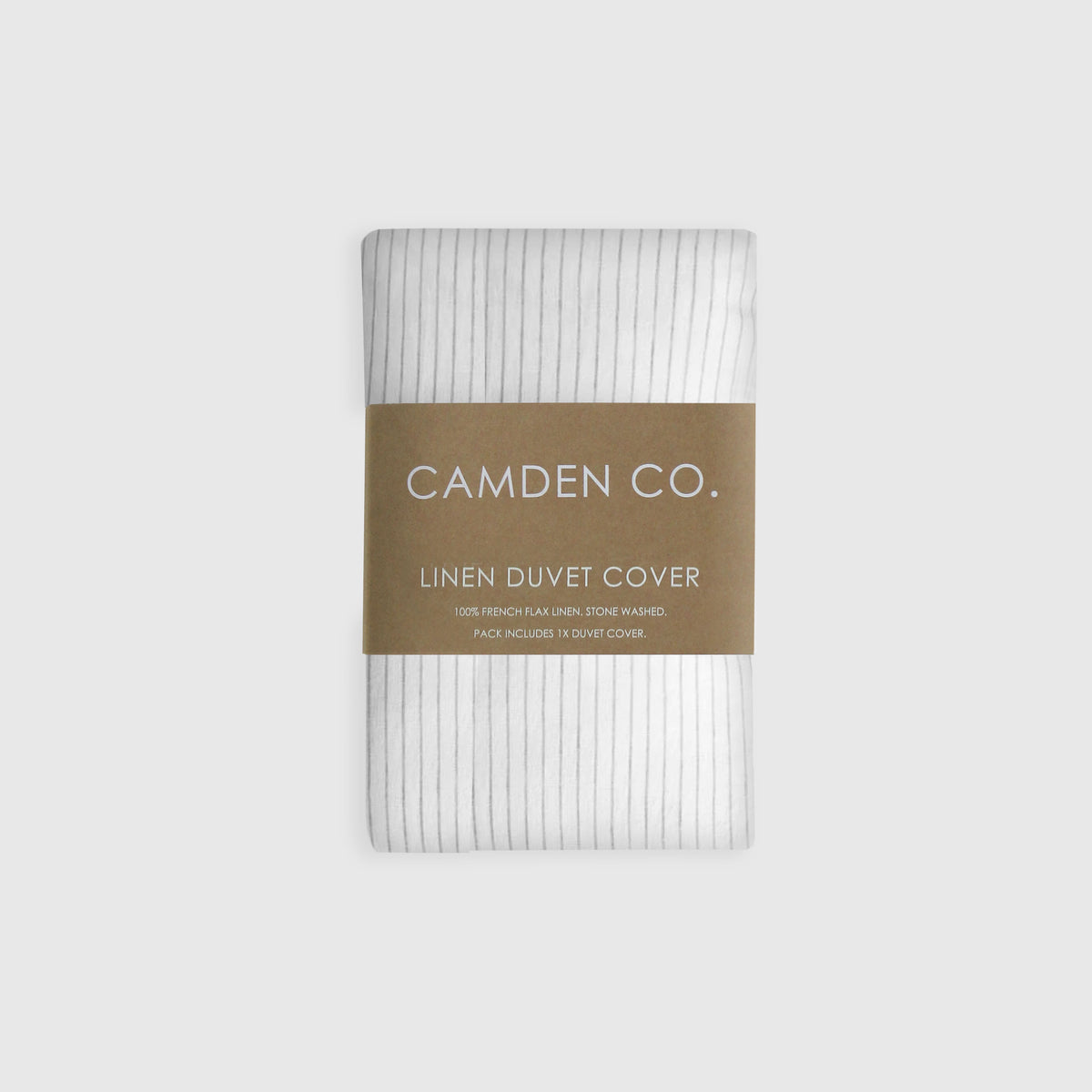 Duvet Cover - Natural Stripe Linen