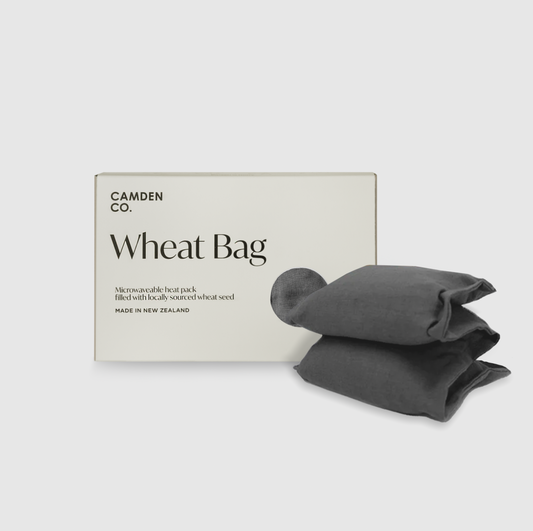 Wheat Bag - Charcoal Linen (Slip Cover)