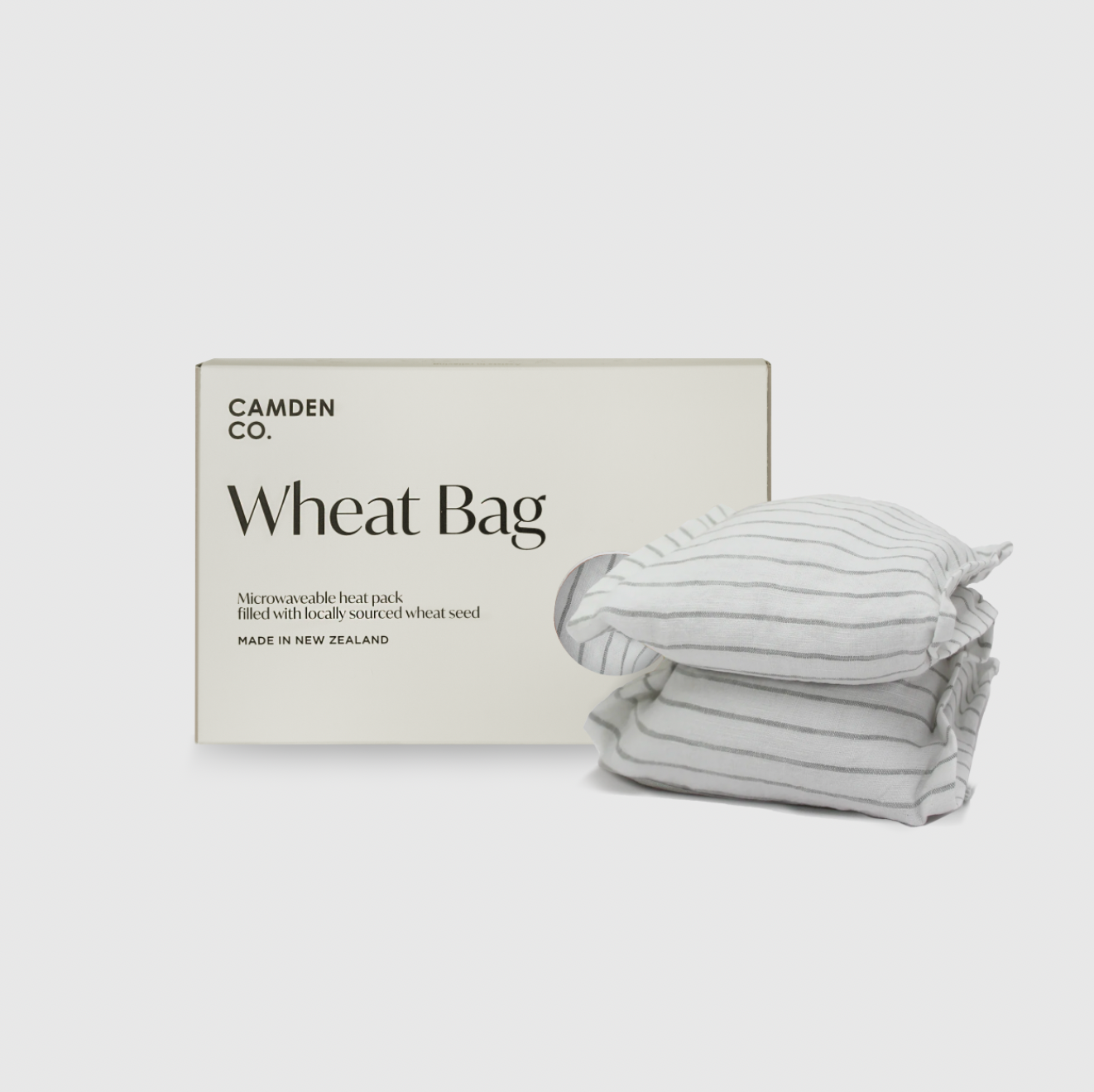 Wheat Bag - Linen Natural Stripe (Slip Cover)