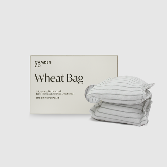 Wheat Bag - Natural Stripe Linen (Slip Cover)