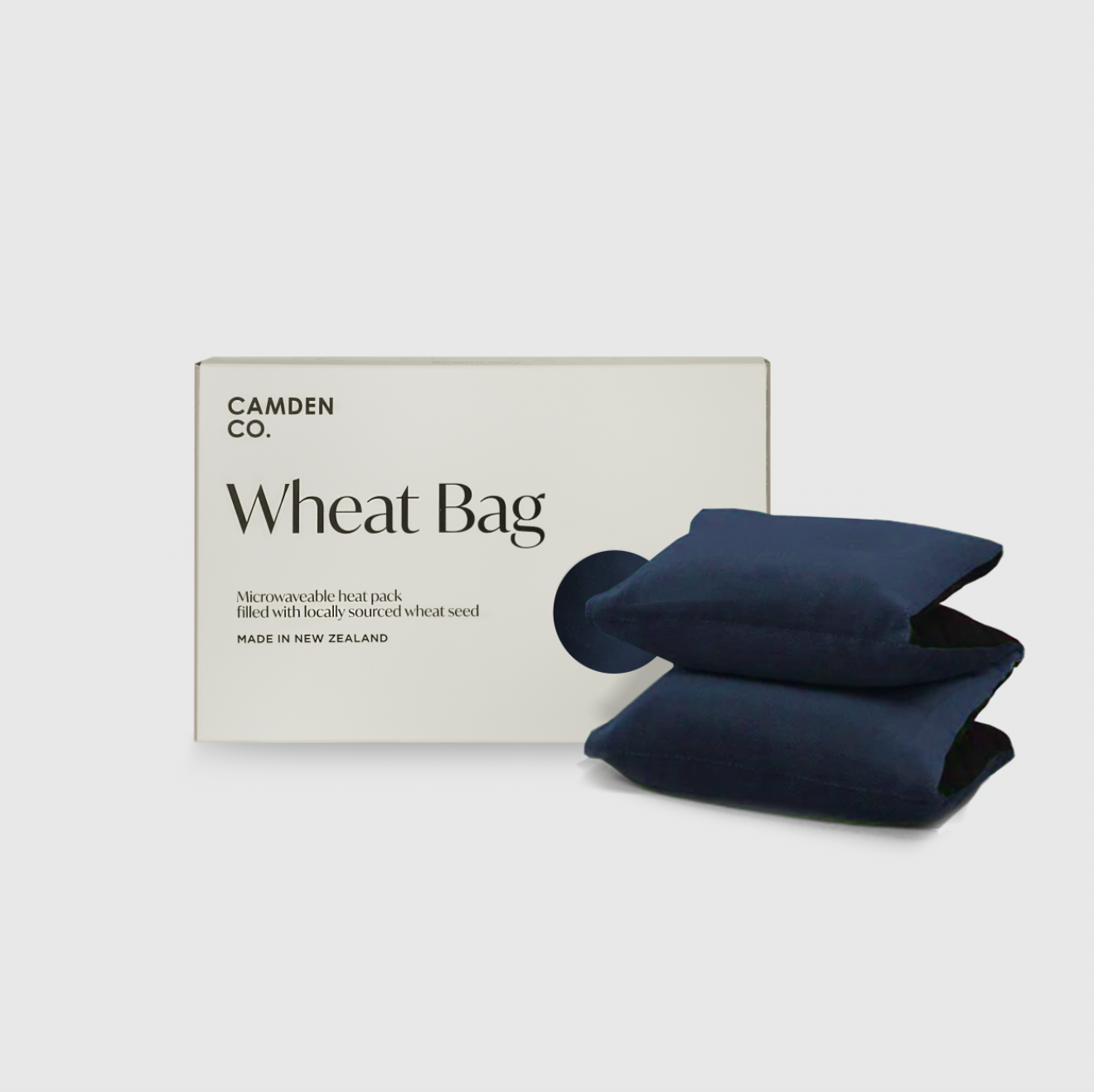 Wheat Bag - Navy Velvet