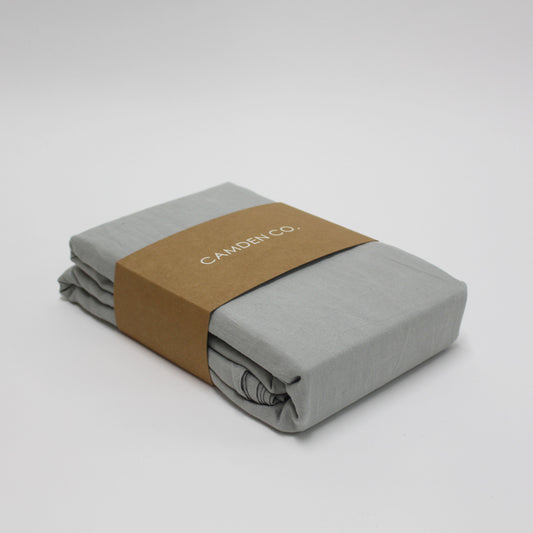 Linen Fitted Sheet - Dove Grey