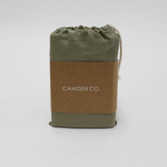 Linen Pillow Cases - Set of 2 - Green Moss